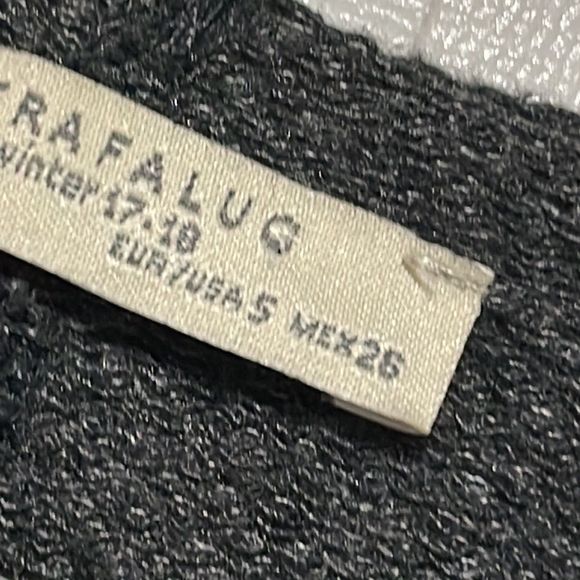 Oversized | Zara Gray Look at Me and See The Future Sweater Dress Small - Picture 7 of 11